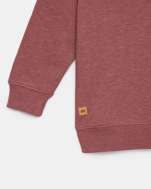 Red Kids Organic Cotton Fleece Sweatshirt