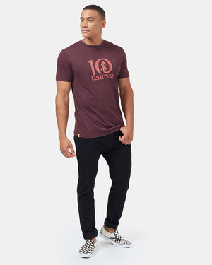 Red Men's Eco-Friendly Graphic Tee