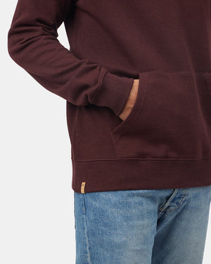 Red Men's Eco-Friendly Pullover Hoodie