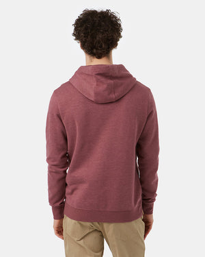 Red Men's Eco-Friendly Pullover Hoodie