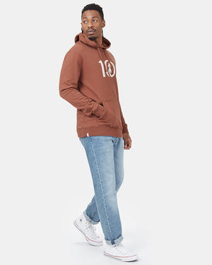 Red Men's Organic Cotton Pullover Hoodie