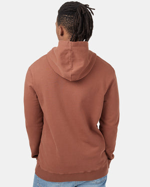 Red Men's Organic Cotton Pullover Hoodie