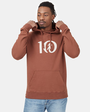 Red Men's Organic Cotton Pullover Hoodie