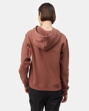 Red Organic Cotton Graphic Hoodie