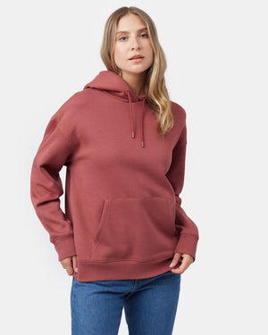 Red Organic Cotton Oversized Hoodie