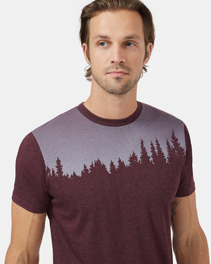 Red Tree Graphic Crew Neck T-Shirt