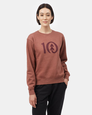 Red Women's Graphic Crew Neck