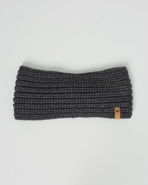 Black Organic Cotton Knit Hair Bandeau