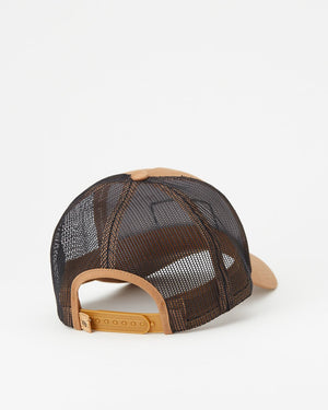 Brown Adjustable Organic Cotton Baseball Cap