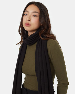 Black-Eco-Friendly Cotton Scarf