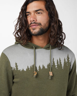 Green Treelinen Graphic Pullover