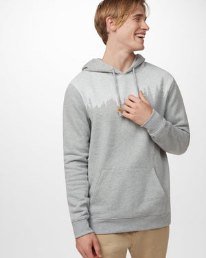 Gray Tree Graphic Hooded Pullover