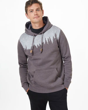 Gray Tree Graphic Hooded Pullover