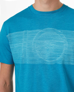 Blue Men's Graphic Tee