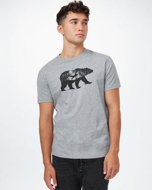 Gray Men's Organic Cotton Graphic Tee