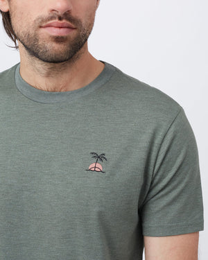 Green Recycled Polyester Crew Neck T-Shirt