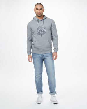 Grey Men's Graphic Hoodie