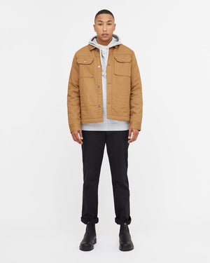 Brown Utility Canvas Jacket