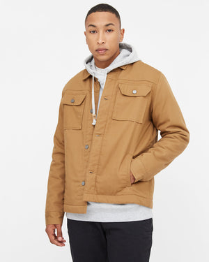 Brown Utility Canvas Jacket