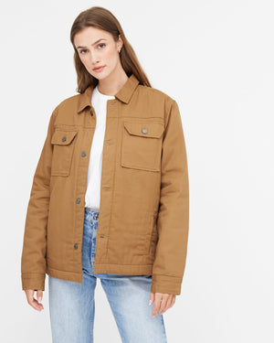 Brown Utility Canvas Jacket