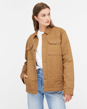 Brown Utility Canvas Jacket