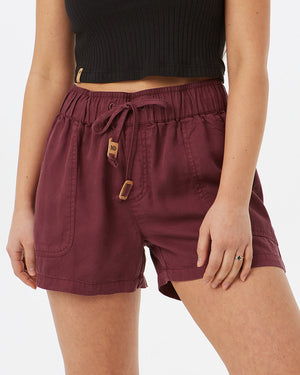 Red Women's Casual Summer Shorts