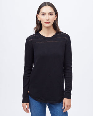 Black Women's Wool Knit Jumper