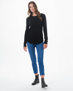 Black Women's Wool Knit Jumper