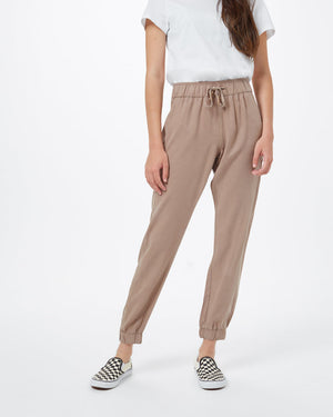 Beige Women's Tencel Lightweight Trouser