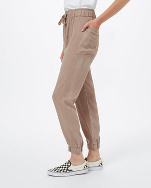 Beige Women's Tencel Lightweight Trouser