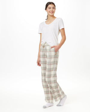 Gray Women's Plaid Pajama Pants