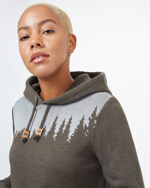 Green Women's Graphic Pullover Hoodie