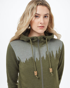 Green Tree Graphic Pullover Hoodie