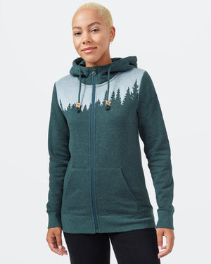 Green Tree Graphic Pullover Hoodie