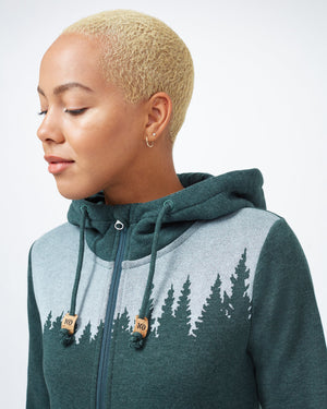 Green Tree Graphic Pullover Hoodie