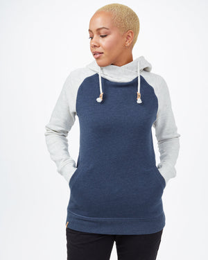 Blue Organic Cotton Pullover Hoodie