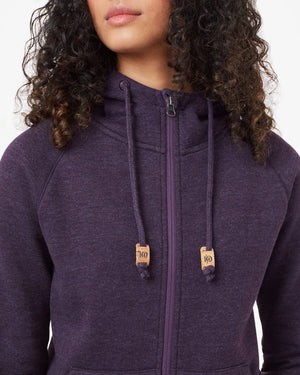 Purple Organic Cotton Zip-Up Hoodie