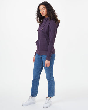 Purple Organic Cotton Zip-Up Hoodie