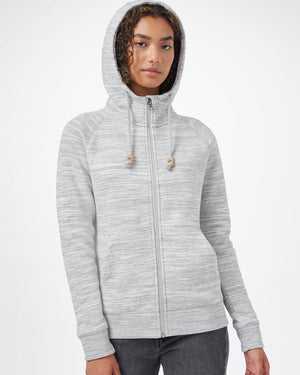 Gray Organic Cotton Zip-Up Hoodie