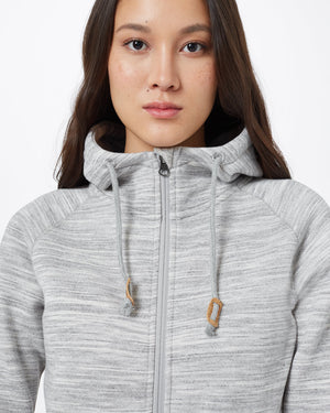 Gray Organic Cotton Zip-Up Hoodie