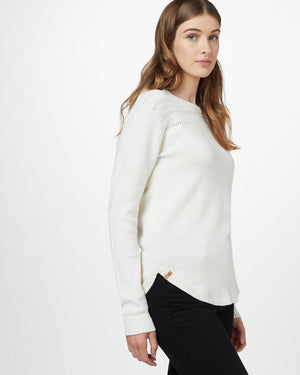 White Women's Wool Knit Jumper