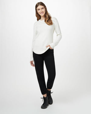 White Women's Wool Knit Jumper