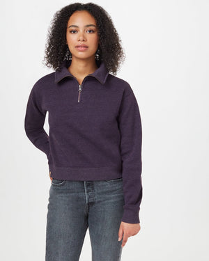 Purple Women's Quarter Zip Sweatshirt