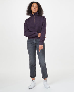 Purple Women's Quarter Zip Sweatshirt