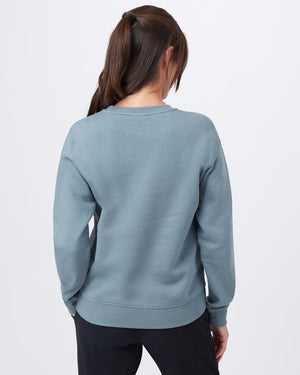 Blue Women's Fleece Long Sleeve Sweatshirt