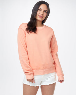 Orange Women's Fleece Long Sleeve Sweatshirt