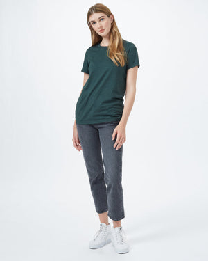 Green Recycled Polyester Crew Neck T-Shirt