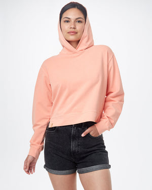 Orange Cropped Hoodie