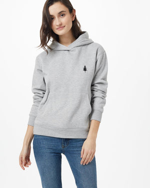 Gray Organic Fleece Pullover Hoodie