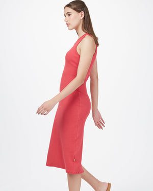 Red Women's Organic Cotton Knit Dress